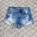 American Eagle Outfitters Shorts | American Eagle Cutoff Distroyed High Rise Shorts 2 | Color: Blue/Gold | Size: 2