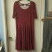 Lularoe Dresses | Lularoe Red 2 For $15 Dress Size 2xl | Color: Red | Size: 2x