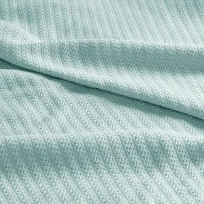 Liquid Cotton Blanket, King, Seafoam