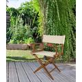Teak Director's Chair with Natural Seat Covers - Prime Teak by Whitecap Teak 60044