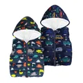 BOTEZAI-Manteau en coton à capuche pour enfants vêtements pour bébés garçons gilet dinosaure