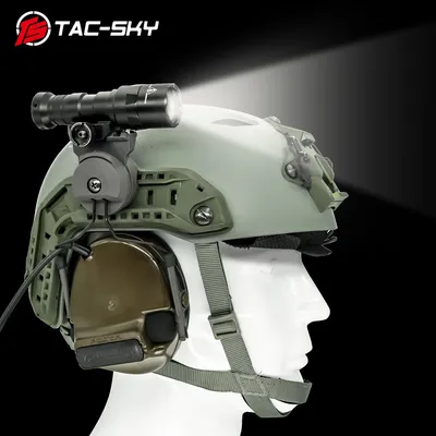 TAC-SKY DulFlashlight Support rapide de montage pour casque adapté au casque tactique Fast Ops Core