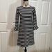 J. Crew Dresses | J. Crew Black & White Stripe A-Line Dress Sz Xs | Color: Black/White | Size: Xs