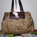 Coach Bags | Coach Khaki Brown Carry All Shoulder Bag | Color: Brown/Cream | Size: Large