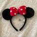 Disney Accessories | Disney Mickey Mouse Headband | Color: Black/Red | Size: Os