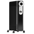 Cliselda Oil Filled Radiator 2000W/2KW-9 Fin, Portable Electric Oil Heater Free Standing, Adjustable Thermostat with 3 Heat Settings,Overheat Protection, Tip Over Switch, Black