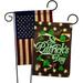Breeze Decor Lightful St. Patrick's Day 2-Sided Polyester 18 x 13 in. Garden Flag in Brown/Green | 18.5 H x 13 W in | Wayfair