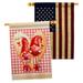 Breeze Decor Gnome Love 2-Sided Polyester 40 x 28 in. House Flag in Pink | 40 H x 28 W in | Wayfair BD-VA-HP-101068-IP-BOAA-D-US21-BD