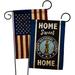 Breeze Decor Home Sweet National Guard 2-Sided Polyester 18 x 13 in. Garden Flag in Blue/White | 18.5 H x 13 W in | Wayfair