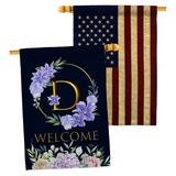 Breeze Decor K Initial 2-Sided Polyester 40 x 28 in. House Flag | 40 H x 28 W in | Wayfair BD-FL-HP-130238-IP-BOAA-D-US21-BD