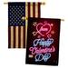 Breeze Decor Neon Valentines Love 2-Sided Polyester 40 x 28 in. House Flag in Black/Pink | 40 H x 28 W in | Wayfair