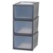 Rebrilliant Stackable Storage Bin W/Drawer Plastic in Gray | 11.75 H x 15.75 W x 19.75 D in | Wayfair 421EFF9147F34DDBA33B41348664AD17