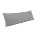 Orren Ellis Kenitha Down Blend Rectangular Lumbar Pillow Down/Feather/Linen in Gray | 14 H x 48 W x 6 D in | Wayfair