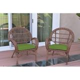 Ophelia & Co. Maltby Patio Chair w/ Cushions Wicker/Rattan in Brown | 36 H x 29 W x 29 D in | Wayfair 3C0416CA56D94EB48A5745821BB47557