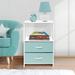 Sorbus Nightstand 2-Drawer Storage Dresser - Bedroom Furniture, Accent End Table Chest, College Dorm, Steel Frame | Wayfair DRW-TB2-AQ