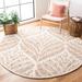 White 36 x 0.2 in Indoor Area Rug - Winston Porter Andresky Ikat Handmade Tufted Wool Ivory/Brown Area Rug Wool | 36 W x 0.2 D in | Wayfair