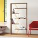 Latitude Run® 62" H x 33" W Bookcase Wood in Yellow | 62 H x 33 W x 8.6 D in | Wayfair 50ABD72CA89842F88D5F55C4C4D42C51