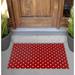 Latitude Run® Abigail Non-Slip Outdoor Door Mat Synthetics in White | 24" W x 36" L | Wayfair 44FE8625CE8D43B2BF0D05FBB749FEF4