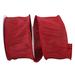 The Holiday Aisle® Solid Ribbon Fabric in Red | 2.5 H x 360 W x 2.5 D in | Wayfair C3A866431E104F02AD1ED796DBDD53EB