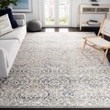 Blue/Gray 108 x 0.39 in Indoor Area Rug - Bungalow Rose Llana Ikat Light Gray/Blue Area Rug | 108 W x 0.39 D in | Wayfair