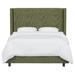 Birch Lane™ Benson Upholstered Low Profile Standard Bed Metal in Gray/Black | 56 H x 46 W x 80 D in | Wayfair 346D3E397E804F4DA735CFA4083A4326