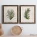 Gracie Oaks Palm Botanical I - Picture Frame Painting Print Set on Canvas Canvas, Solid Wood in Black/Blue/Green | 31.5 H x 23.5 W in | Wayfair