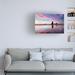 Highland Dunes Reflections 7 by Dennis Frates - Wrapped Canvas Photograph Metal in Blue/Gray/Pink | 22 H x 32 W x 2 D in | Wayfair