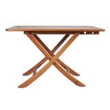 Madison Bay Trading Company Large Teak Adjustable Slat Top Table Wood in Brown | 27.5 H x 43.38 W x 27.5 D in | Wayfair 60029