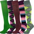 Mysocks Unisex Knee High Puzzle Socks 5 Pairs Multi 06 4-7