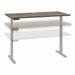 Move 60 Series by Bush Business Furniture 60W x 30D Electric Height Adjustable Standing Desk in Modern Hickory with Cool Gray Metallic Base - Bush Business Furniture M6S6030MHSK