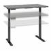 Move 60 Series by Bush Business Furniture 48W x 24D Electric Height Adjustable Standing Desk in Platinum Gray with Black Base - Bush Business Furniture M6S4824PGBK