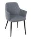 Lot De 2 Fauteuils Aberdeen Tissu Gris Bleu