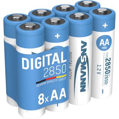 Akku Mignon aa, 2650 mAh, 8 Stück, 1,2V Ni-MH - Ansmann