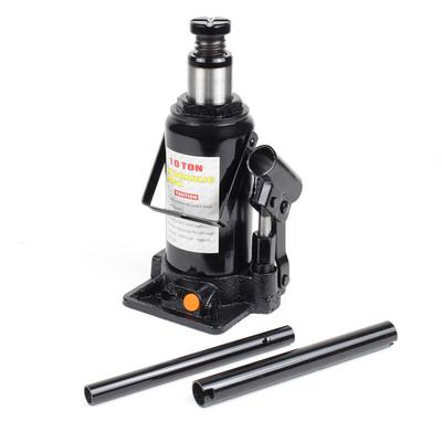 Hydraulischer 10t Flaschen-Wagenheber, Stempelwagenheber mit Slow down Funktion, Autoheber 205-390