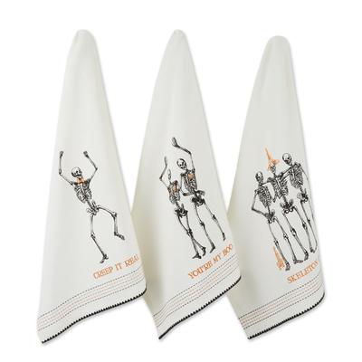 DII Halloween Embellished Dishtowels Set of 3