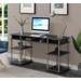 Convenience Concepts Designs2Go No Tools 60 inch Deluxe Student Desk with Shelves