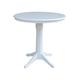 36" Round Pedestal Dining Table