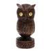 Novica Handmade Vigilant Owl Wood Statuette - 6.5" H x 2.8" W x 2.6" D