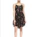 Free People Dresses | Free People Circle Of Flowers Slip Dress | Color: Black/Red | Size: Xs