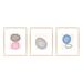 AllModern Lucian Watercolor Ribbon I & II by Emma Caroline - 2 Piece Picture Frame Painting Print Set on Paper Metal in Blue/Gray/Pink | Wayfair