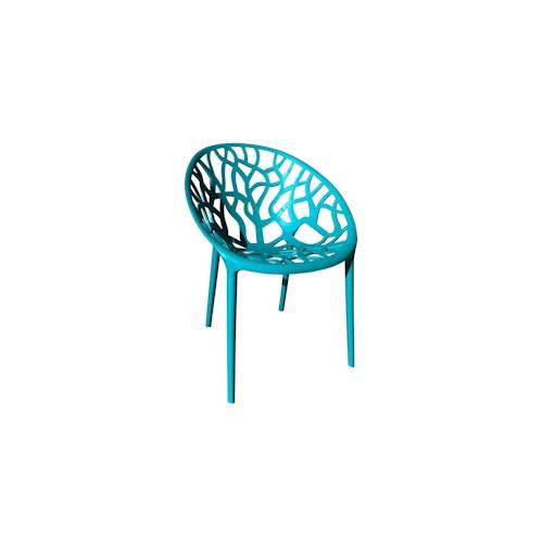 Gartenstuhl Kunststoff Stapelstuhl Bistrostuhl Küchenstuhl Stuhl Stapelbar 1 St. Blau
