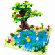 Décennie s de ferme MOC DLIGHTJouets jetables pour enfants arbres Montessori briques d'animaux