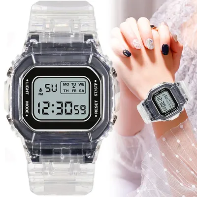 Montres de sport à bracelet en acier pour femmes montre-bracelet électronique pour femmes horloge
