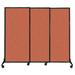 QuickWall Sliding Portable Partition | 7ft Wide and Up to 7'4" Tall Fabric