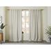 Porch & Den Davies Milky White Solid Cotton Curtain Panel