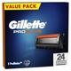 Gillette ProGlide Razor Blades Men, Pack of 24 Razor Blade Refills with Precision Trimmer, 5 Anti-Friction Blades, Packaging May Vary