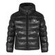 Chelsea FC Official Football Gift Boys Quilted Hooded Jacket Black 8-9 Years