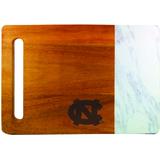 North Carolina Tar Heels Cutting & Serving Board with Faux Marble