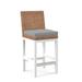 Braxton Culler Seagrass Top Counter Stool Wood/Wicker/Rattan in Brown | 37 H x 18.5 W x 22.5 D in | Wayfair B111-012/0638-66/FROSTWHITE