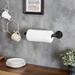 Red Barrel Studio® Kitchen Wall Mounted Paper Towel Holder Iron in Black | 3.5 H x 4.8 W x 16.5 D in | Wayfair 62AC55ECE30C4E45ACD9A637AE8BDC75